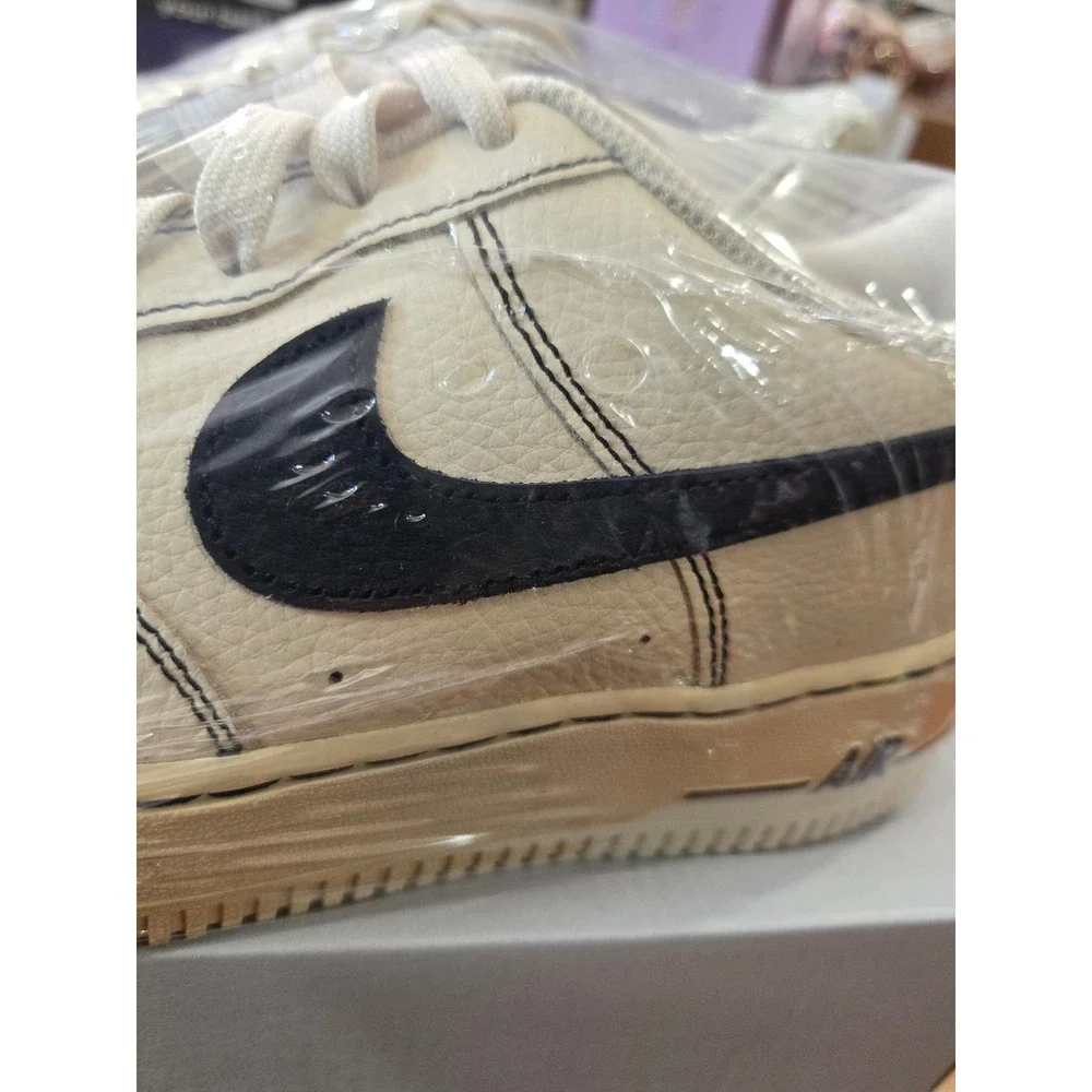 Nike Air Force 1 LV8 4 GS Light Khaki Black HJ4563-200 Size 6.5Y